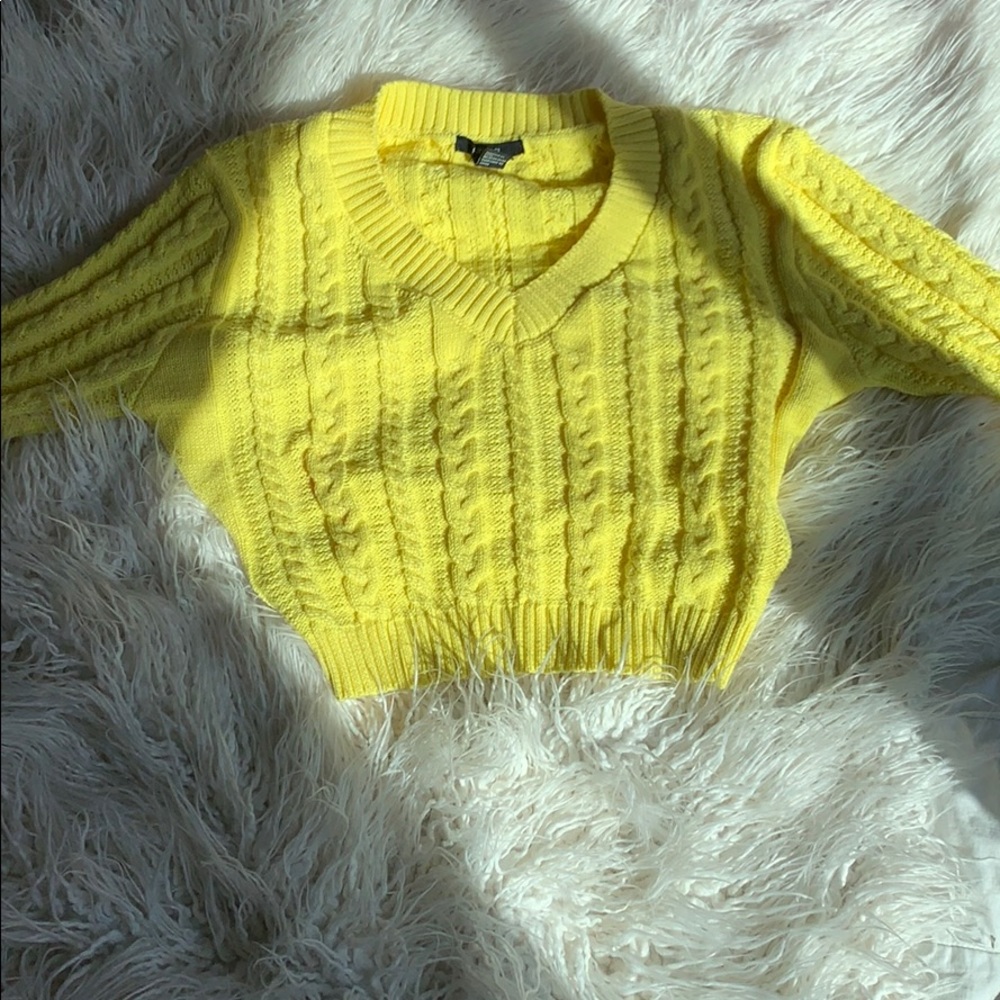 forever 21 yellow sweater